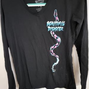 Beautiful Disaster Snake shirt